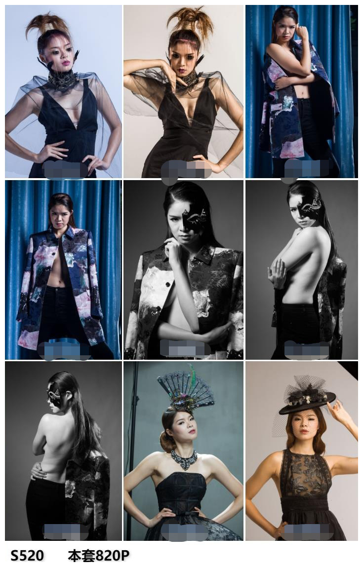 素人私房系列S520 摄影工作室人像素材影楼高清写真美女图片样片-私房社 - 素人摄影套图分享